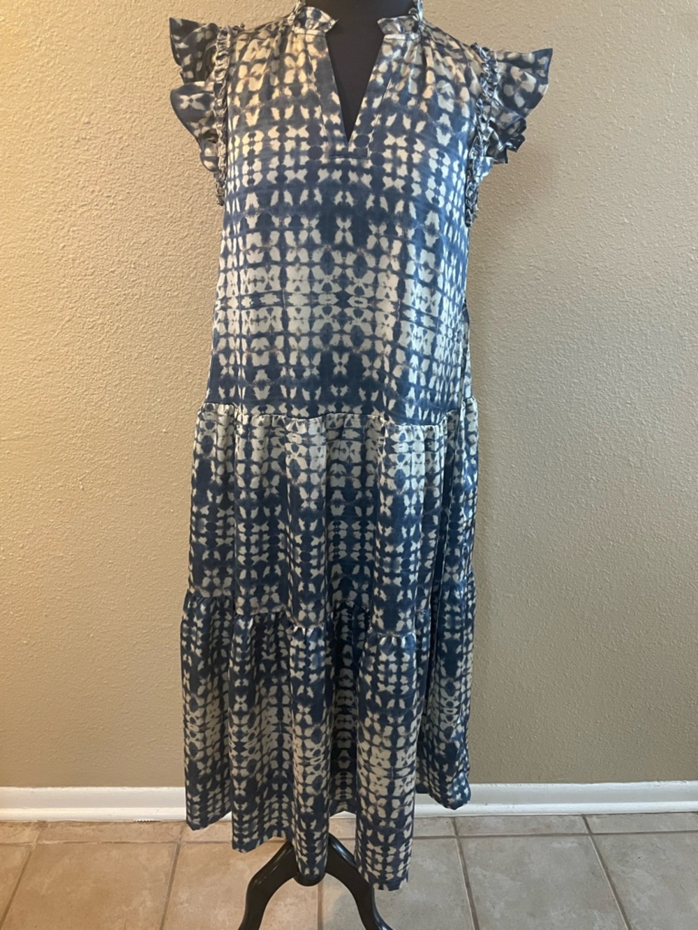 PINCH TAYTUM PRINTED TIERED WOMENS
MIDI DRESS SIZE S - Picture 10 of 16